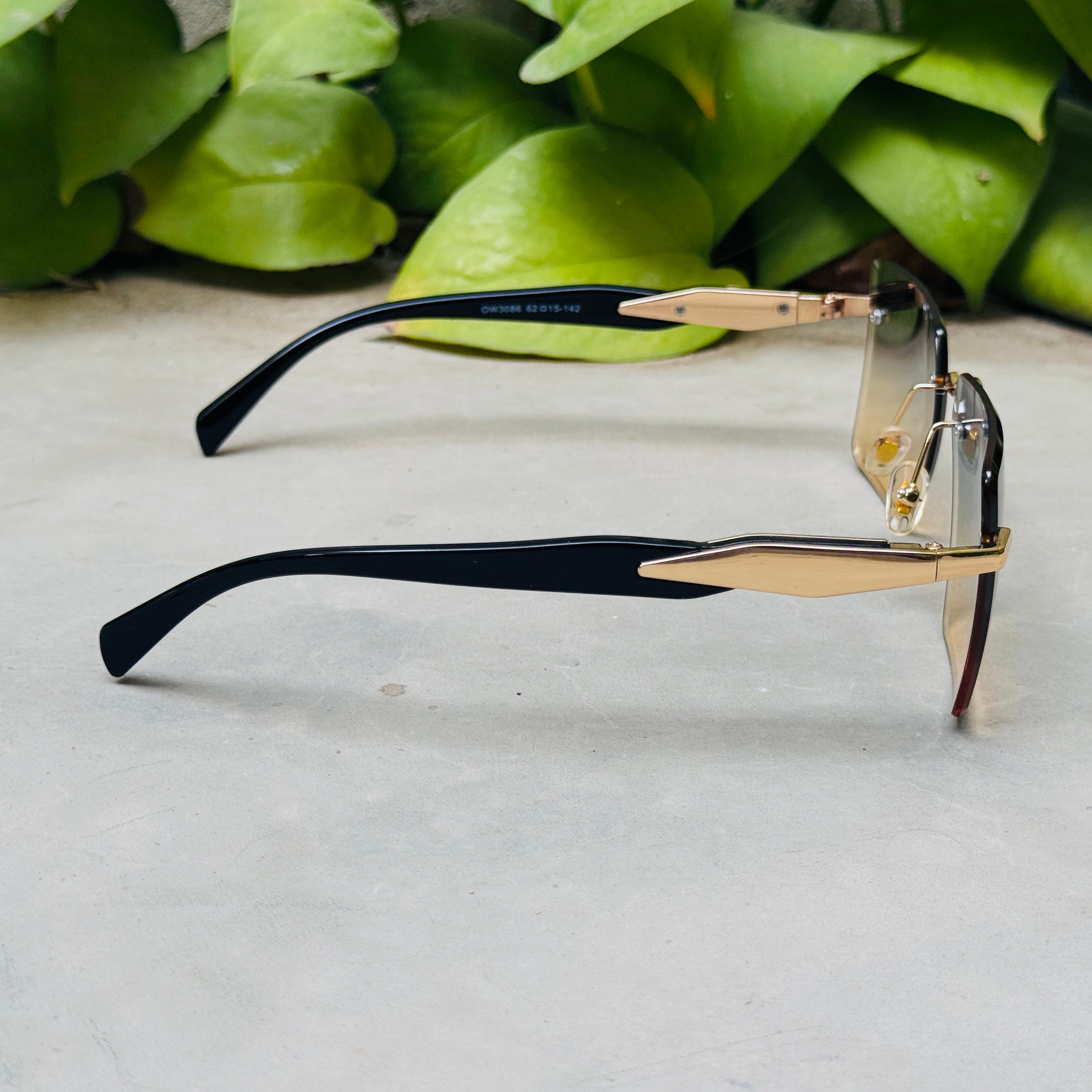 Prada – 3086 – 62 – Golden Multi – Metal - Sunglasses – Rimless - Unisex