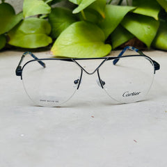 Cartier – 90455 – 54 – Silver Blue –  Metal - Optics – Unisex