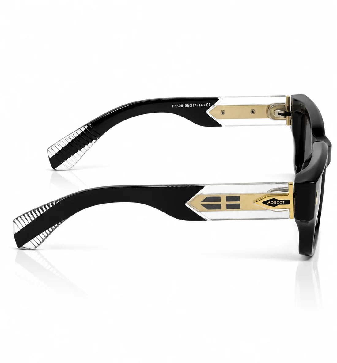 Moscot – 1605 – 56 - Black Multi – Acetate – Sunglasses - Unisex