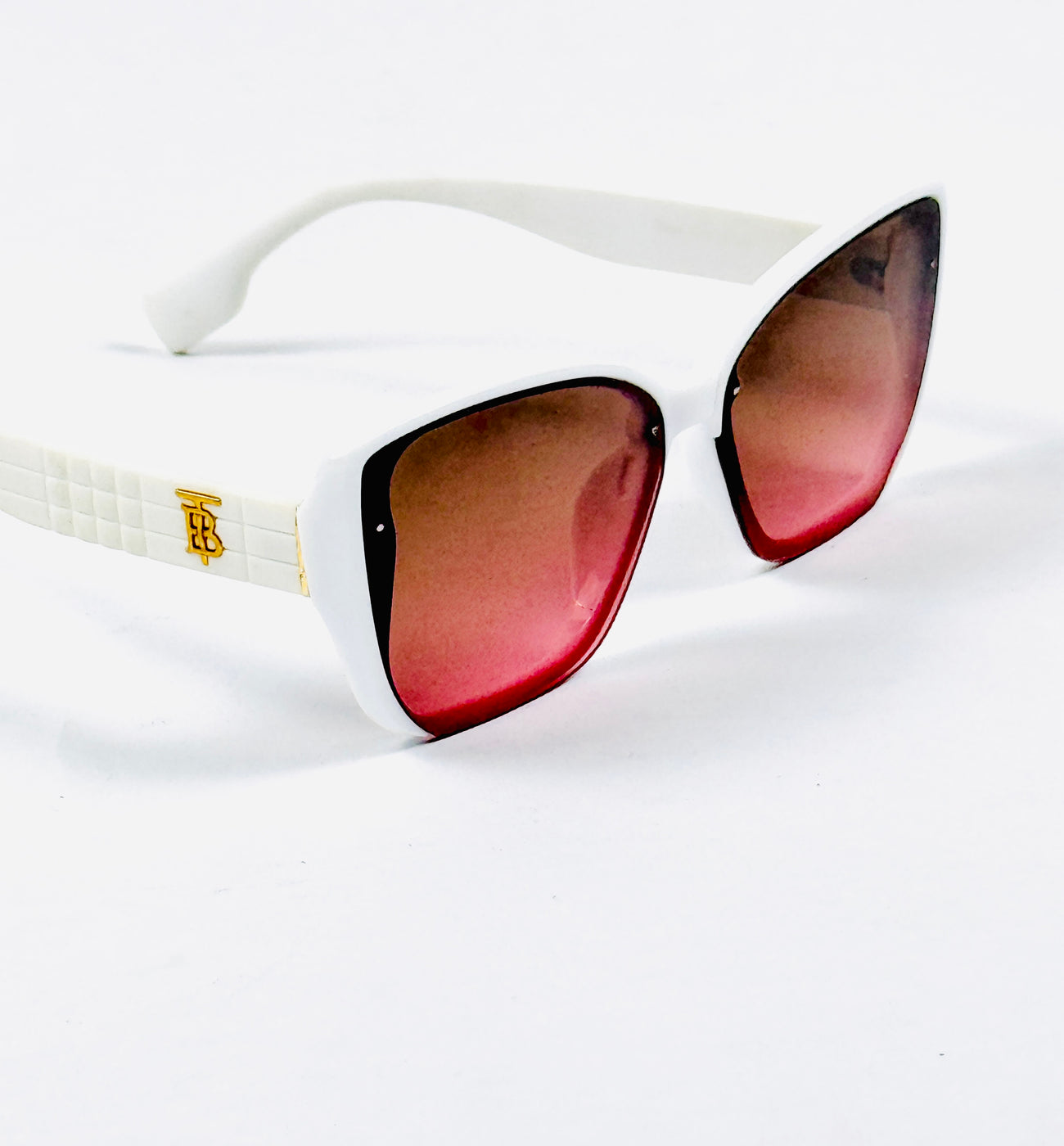 Burberry – 7904 –61 – White Pink – Acetate – Sunglasses – Ladies