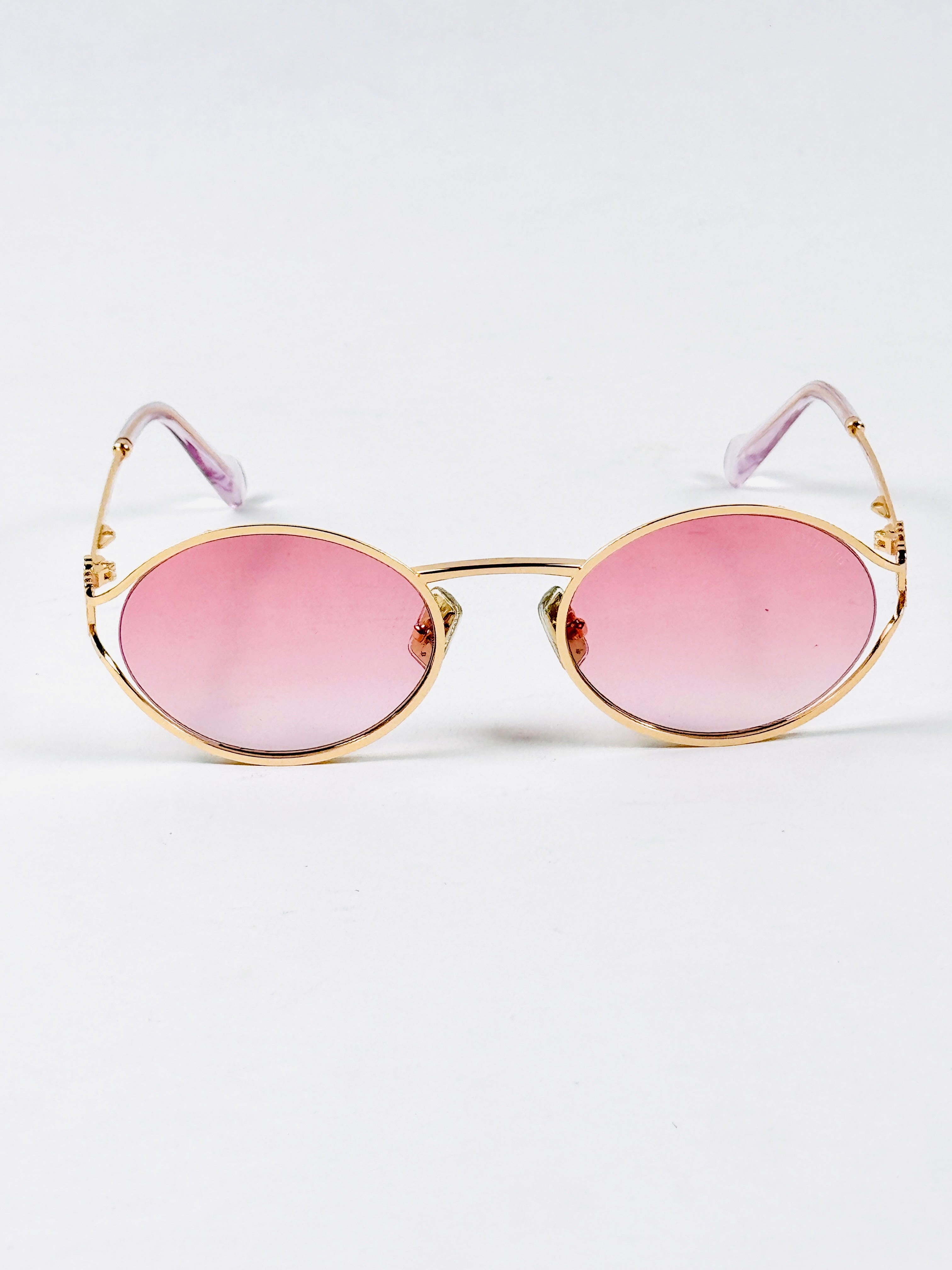 Miu Miu – SU52y - 55 – Golden Pink – Metal - Sunglasses – Ladies - Premium