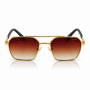 Cartier – 58443 – 54 – Golden Brown – Metal – Sunglasses – Unisex