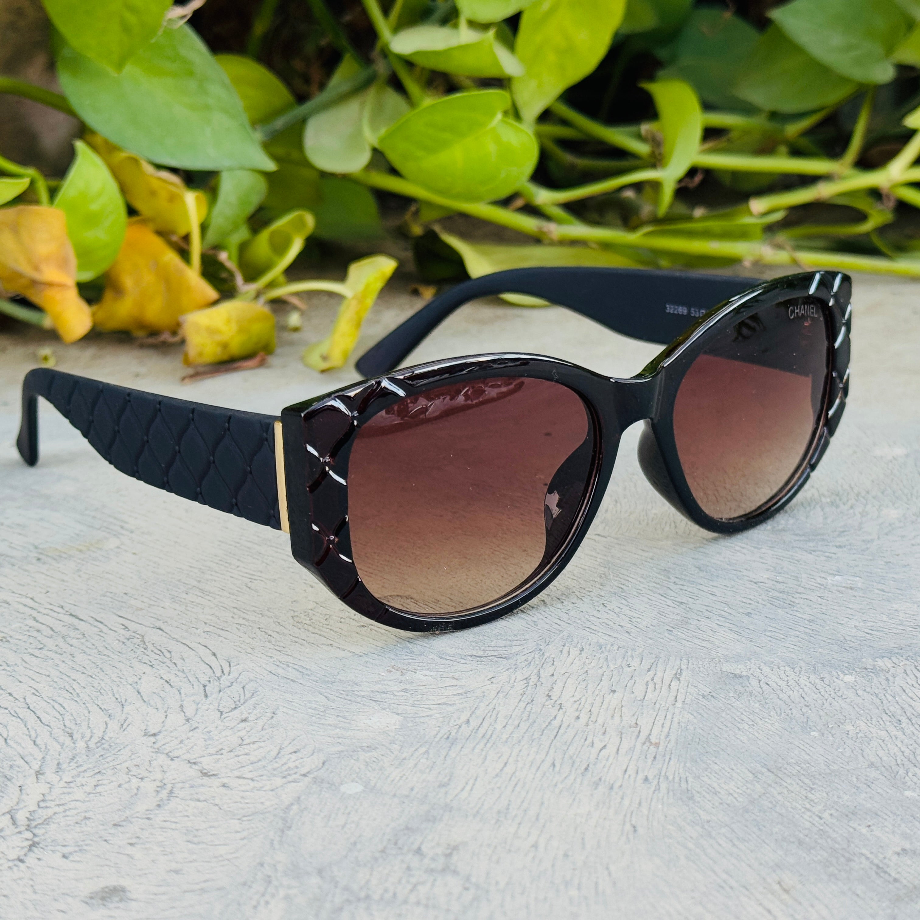 Chanel – 32269 – 53 – Brown – Acetate – Sunglasses – Ladies
