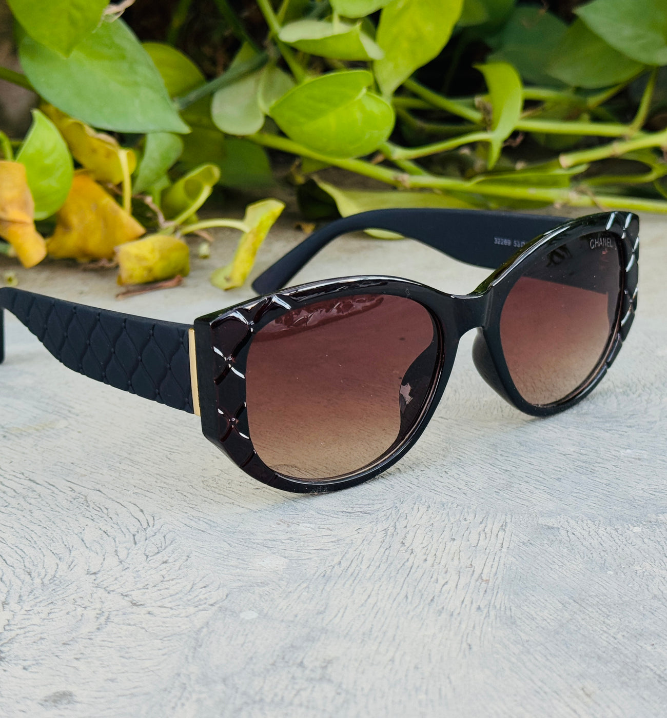 Chanel – 32269 – 53 – Brown – Acetate – Sunglasses – Ladies