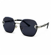 Chanel – 95053 - 60 – Silver Black – Metal - Sunglasses – Ladies