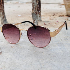 Celine – 2405 - 58 – Golden Pink – Metal – Sunglasses - Ladies