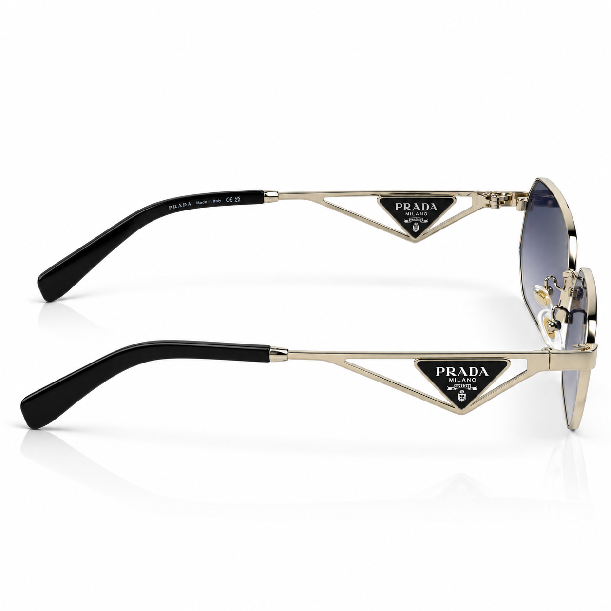 Prada – PRA51S - 58 – Silver Black – Metal - Sunglasses – Unisex - Premium