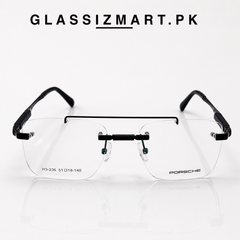 Porsche - Rimless – 238 – 51 – Black –  Metal - Optics – Unisex