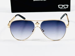 Lv – 2A808 – 57 – Golden Black Gradient – Metal - Sunglasses – Unisex