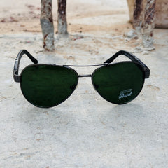 Persol – 5002 – 56 – Grey Green –  Metal- Sunglasses – Unisex - Premium