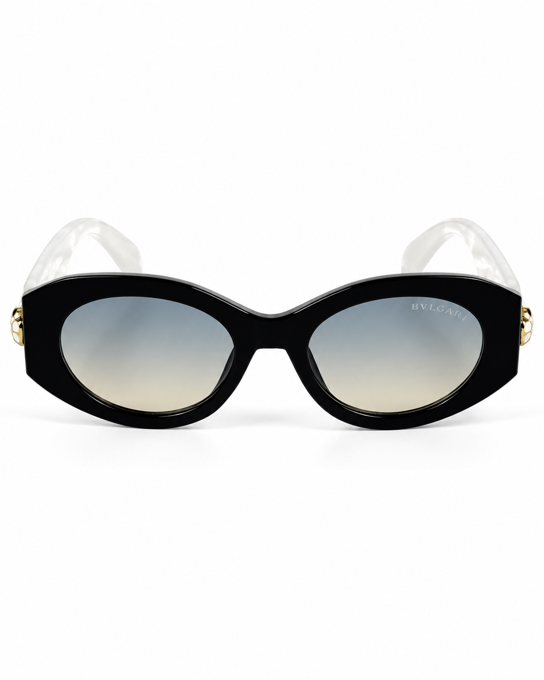 BVLGARI – 49 – Black White Multi – Acetate - Sunglasses - Ladies