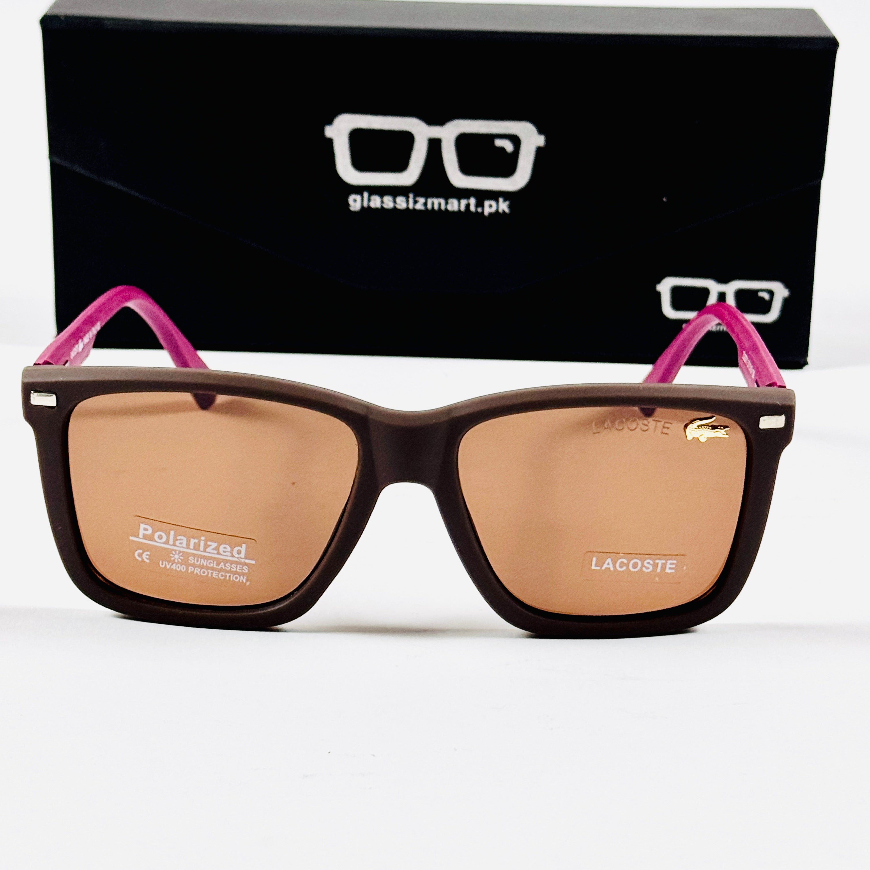 Lacoste – 3371 – 57 – Pink Brown – Acetate – Sunglasses – Unisex