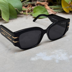 Christian Dior – S13F - 55 – Black – Acetate - Sunglasses – Ladies - Premium