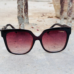 Chanel –4303 – 52 – Brown – Acetate – Sunglasses – Ladies
