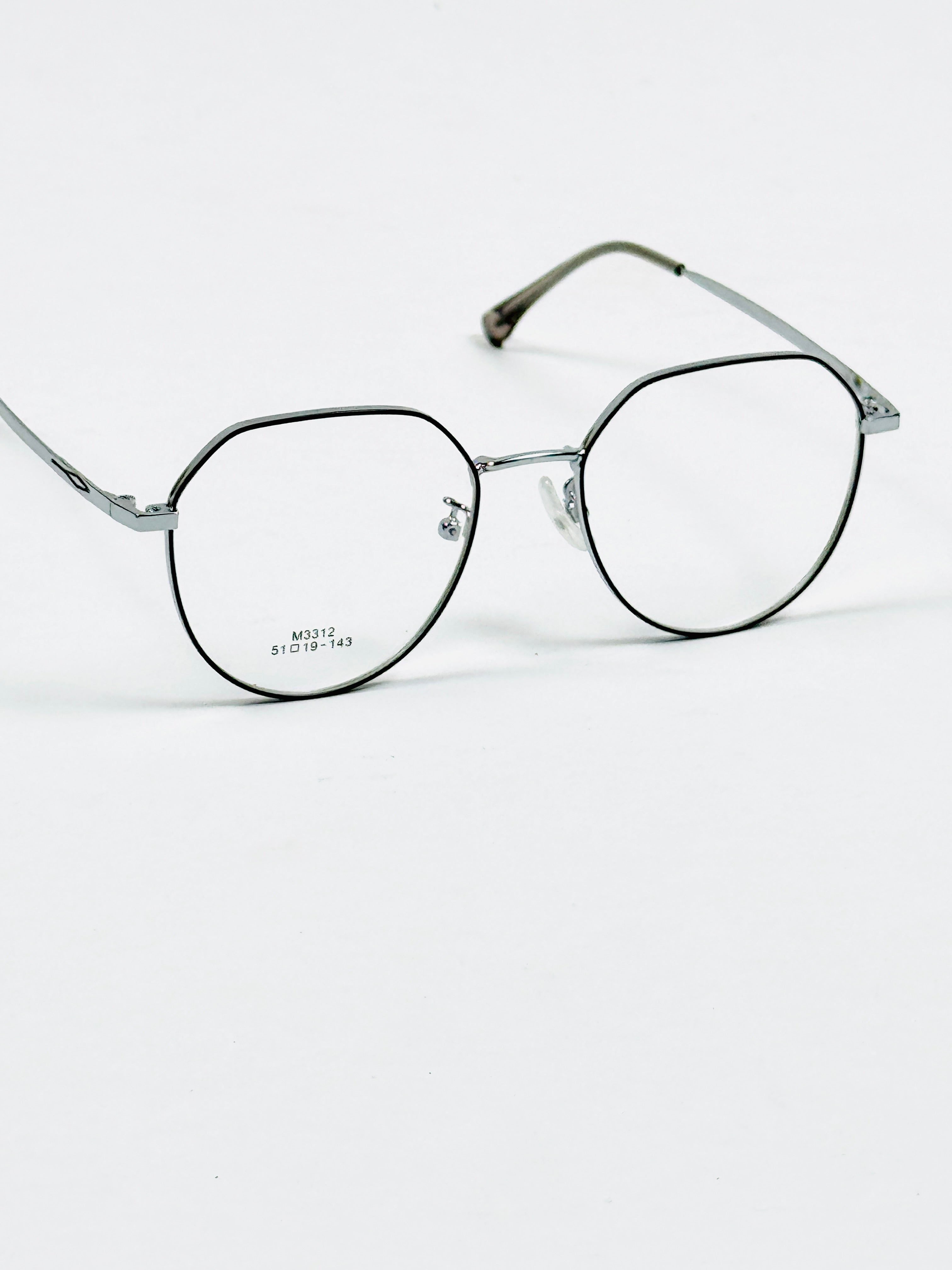 Dior – 3312 – 51 - Silver Black – Metal – Optics – Unisex