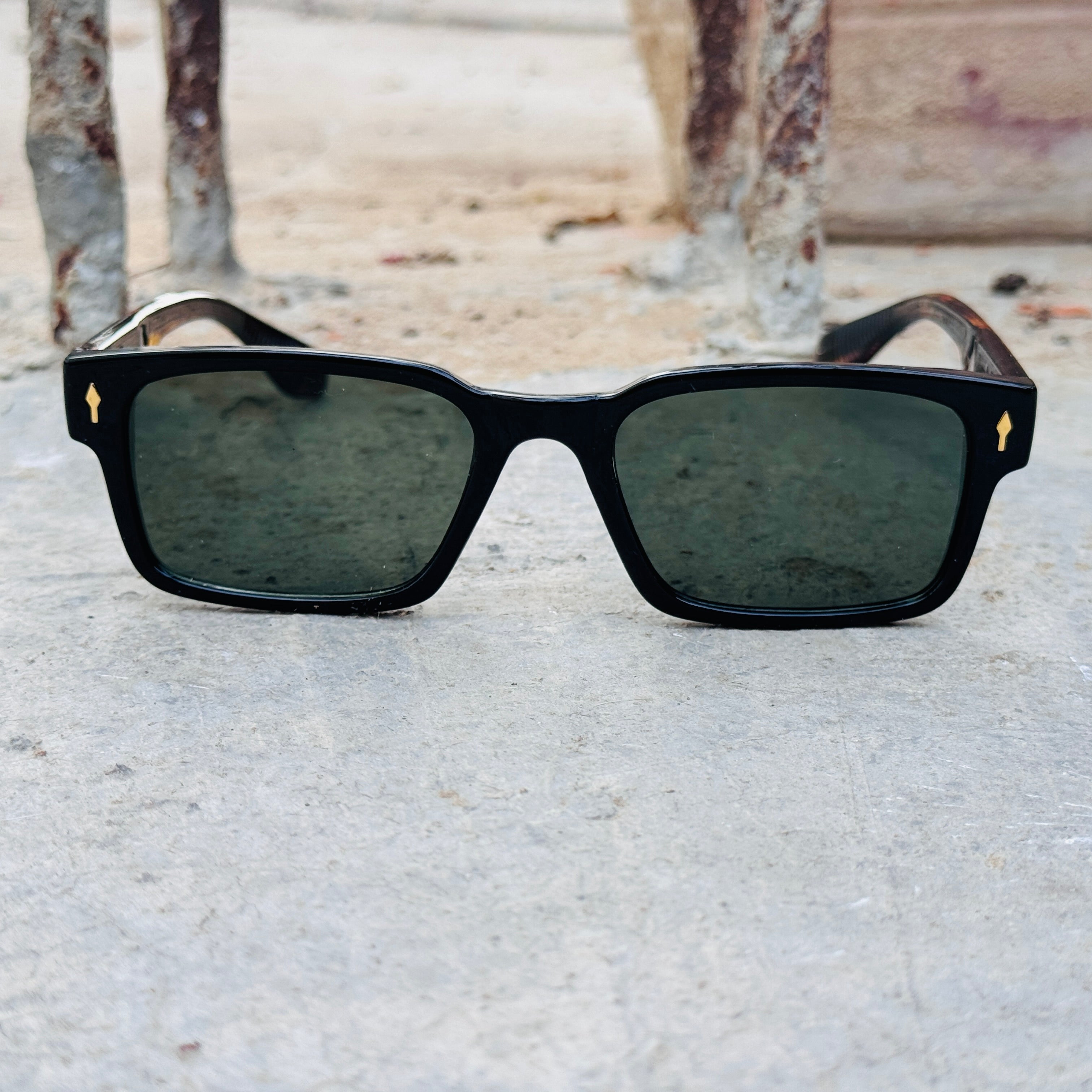 Moscot – 6041 – 53 - Black Green – Acetate  – Sunglasses - Unisex