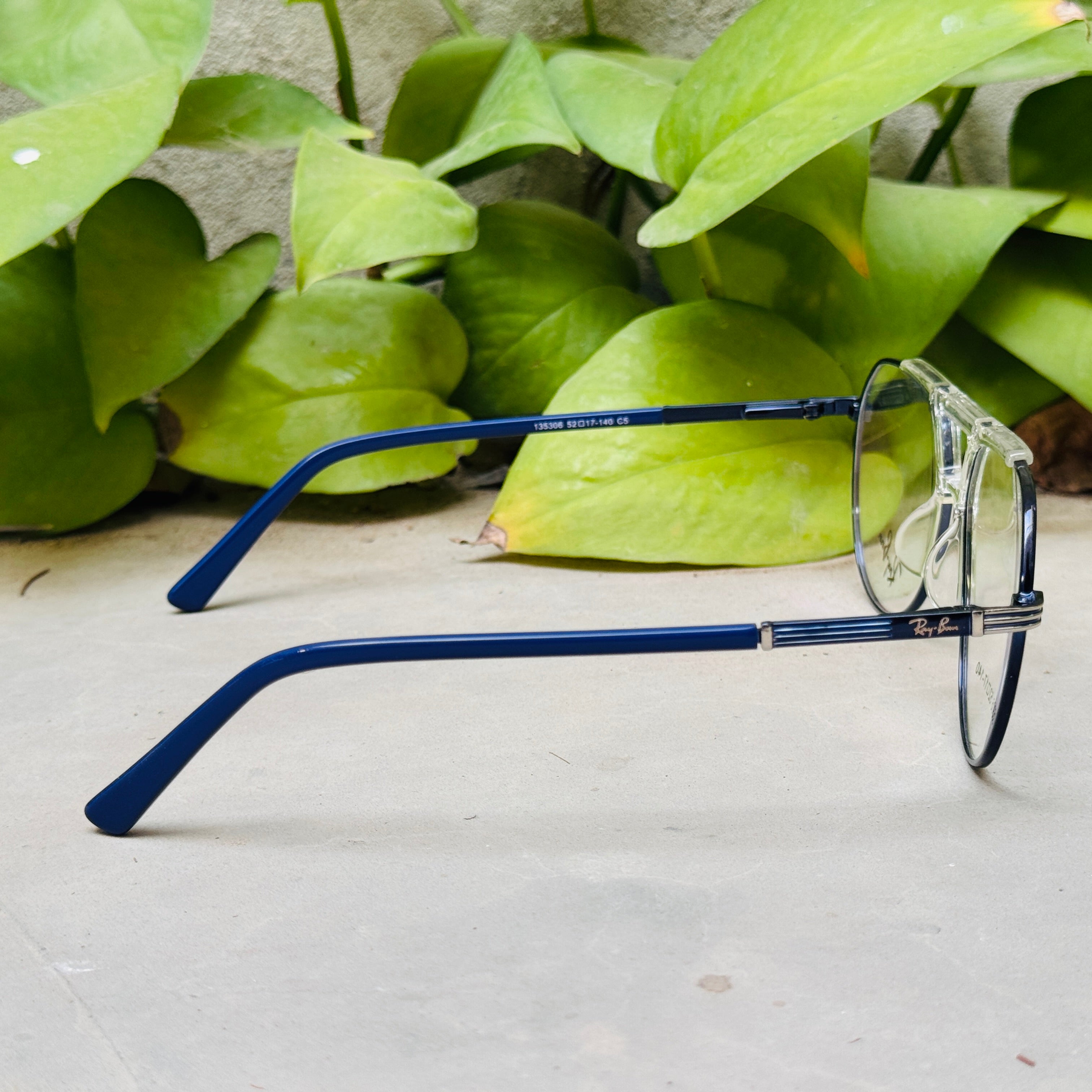 Rayban – 135306 – 52 – Silver Blue –  Metal - Optics – Unisex