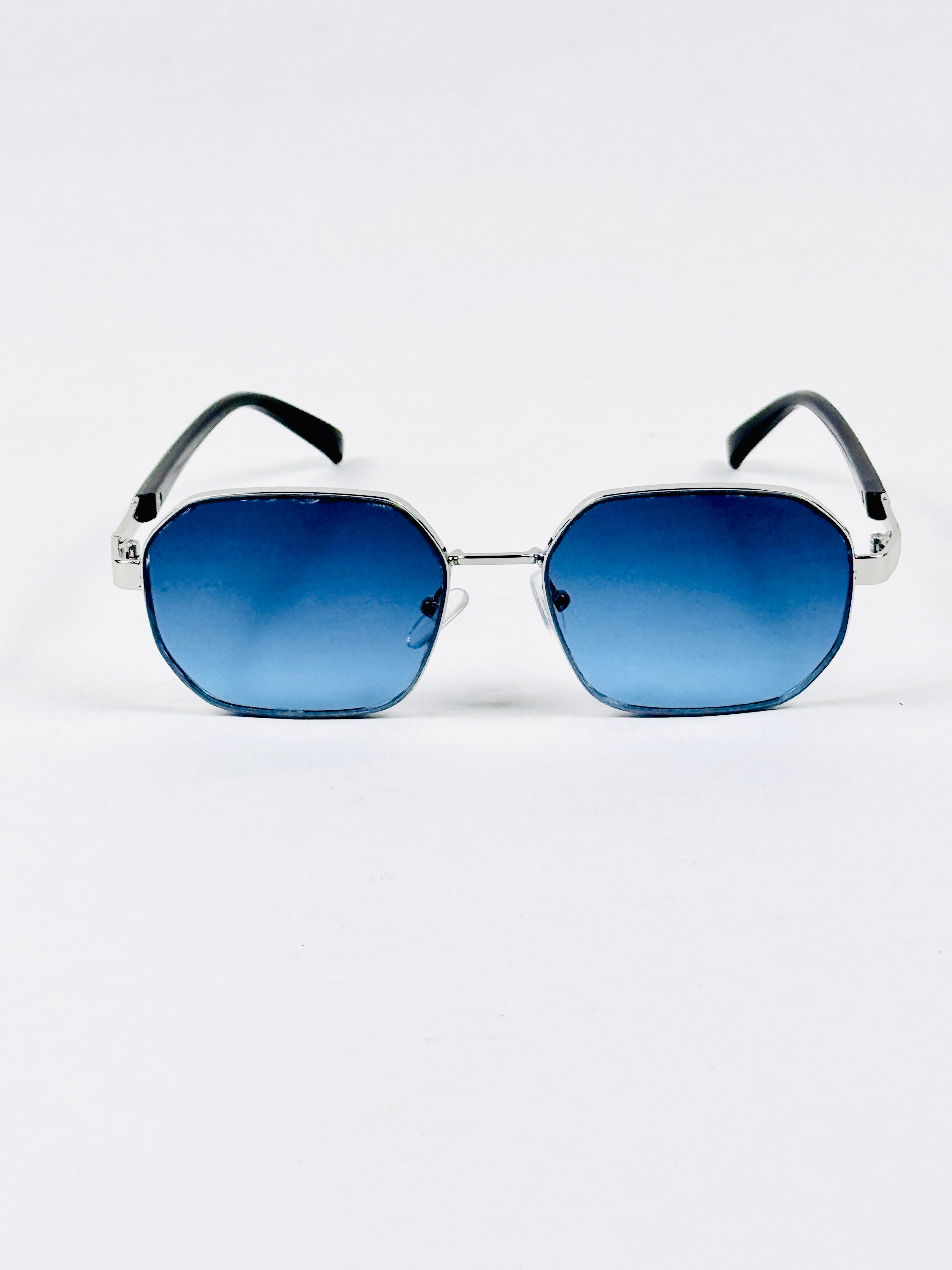 Police – 1058 - 58 – Silver Blue – Metal – Sunglasses - Unisex