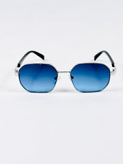 Police – 1058 - 58 – Silver Blue – Metal – Sunglasses - Unisex
