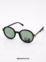 Mont Blanc – 2293 – 56 – Black Green – Acetate – Sunglasses – Unisex