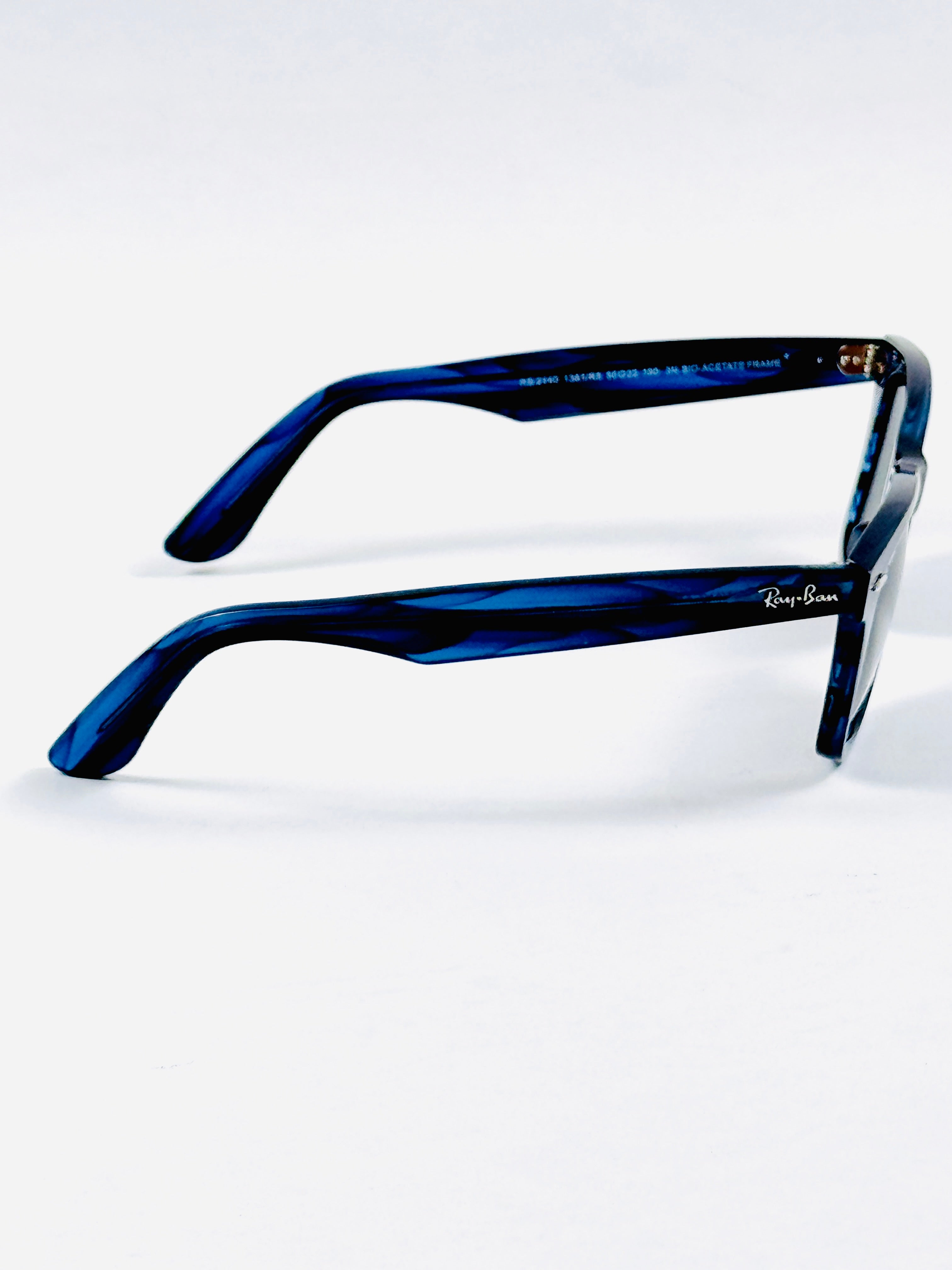 RayBan – 2140 – 50 – Blue Textured –  Acetate- Sunglasses – Unisex - Premium