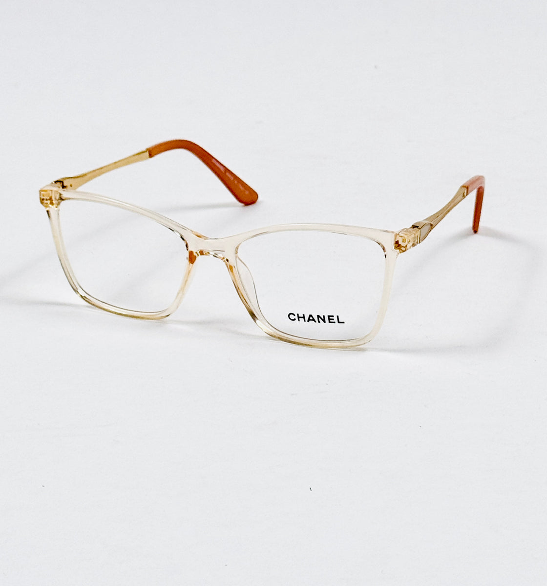 Chanel – 5527 – 55 - Orange – Acetate - Metal - Optics – Ladies