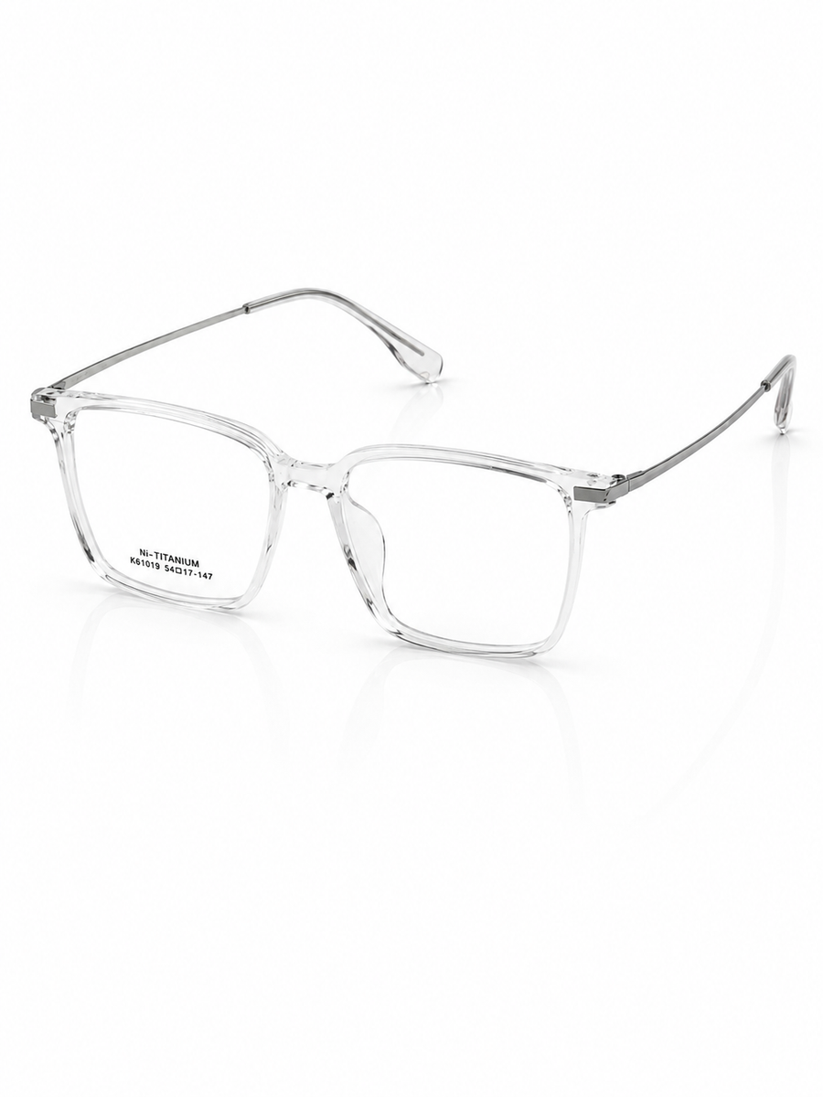 Tr – 61019 - 54 - Silver White – Acetate - Metal – Optics - Unisex
