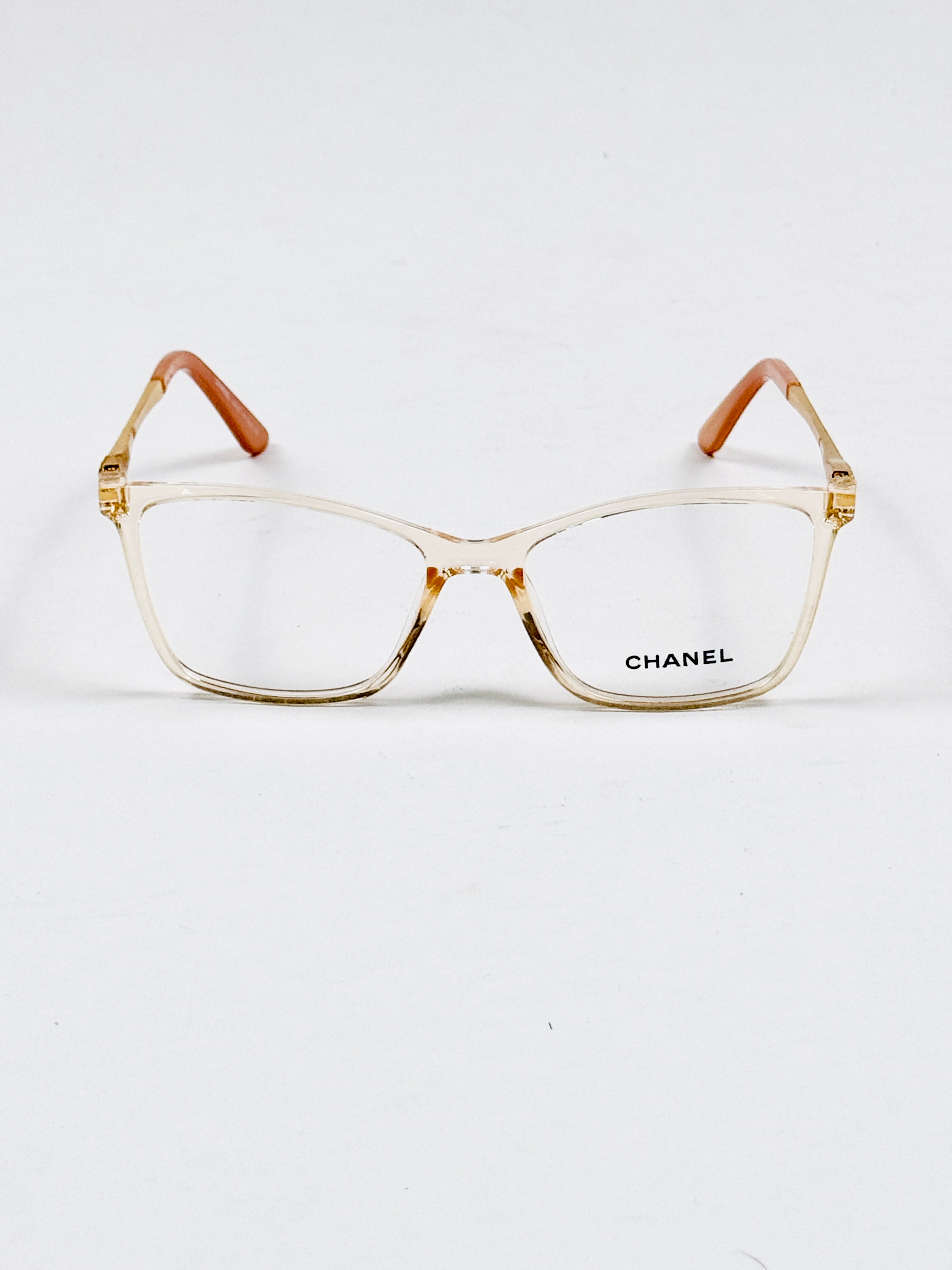 Chanel – 5527 – 55 - Orange – Acetate - Metal - Optics – Ladies