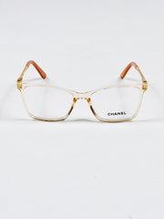 Chanel – 5527 – 55 - Orange – Acetate - Metal - Optics – Ladies