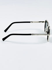 Louis Vuitton – 1417 – 50 – Silver Black – Metal – Sunglasses – Unisex