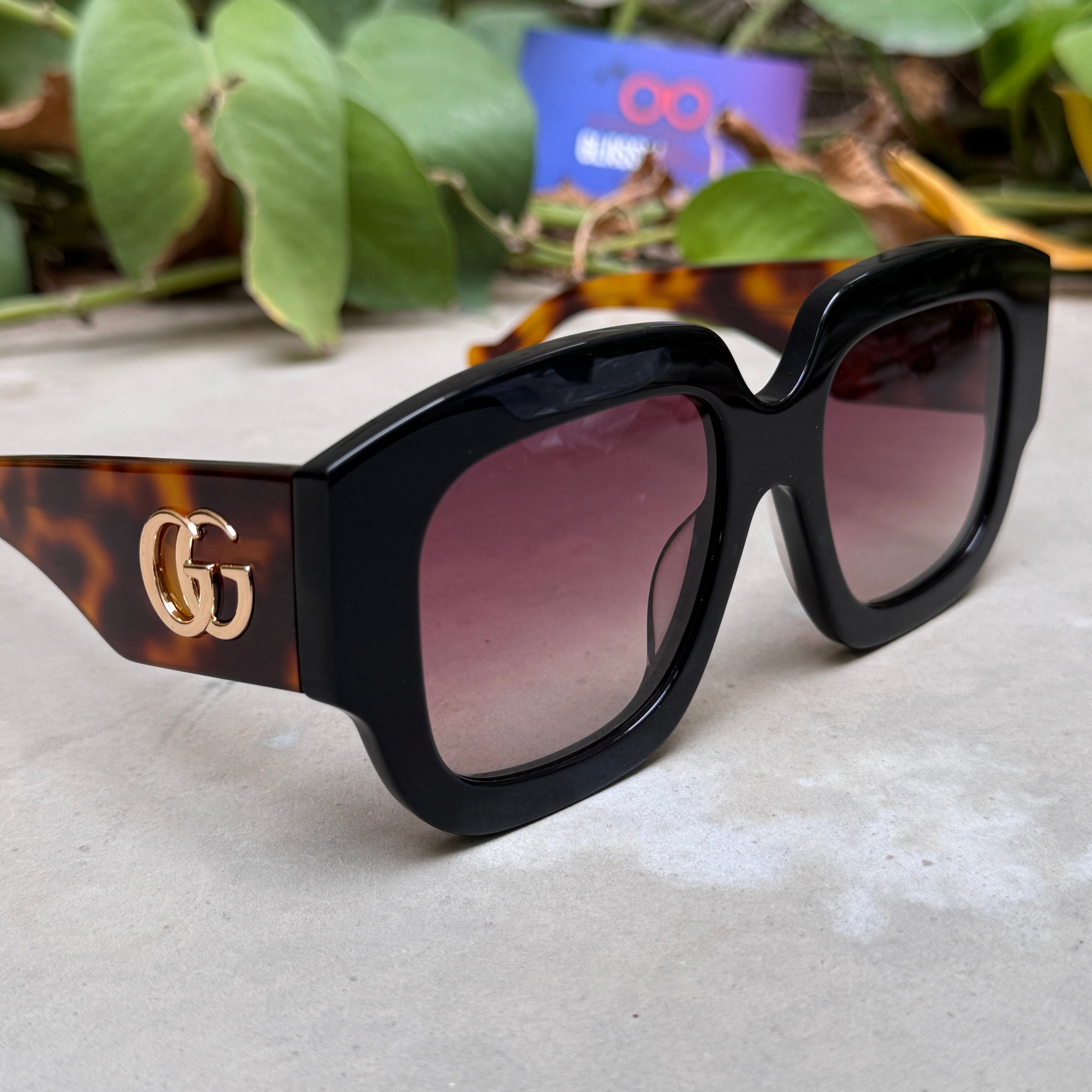 Gucci – 1546 - 50 - Tortoise Brown – Acetate - Sunglasses – Ladies - Premium
