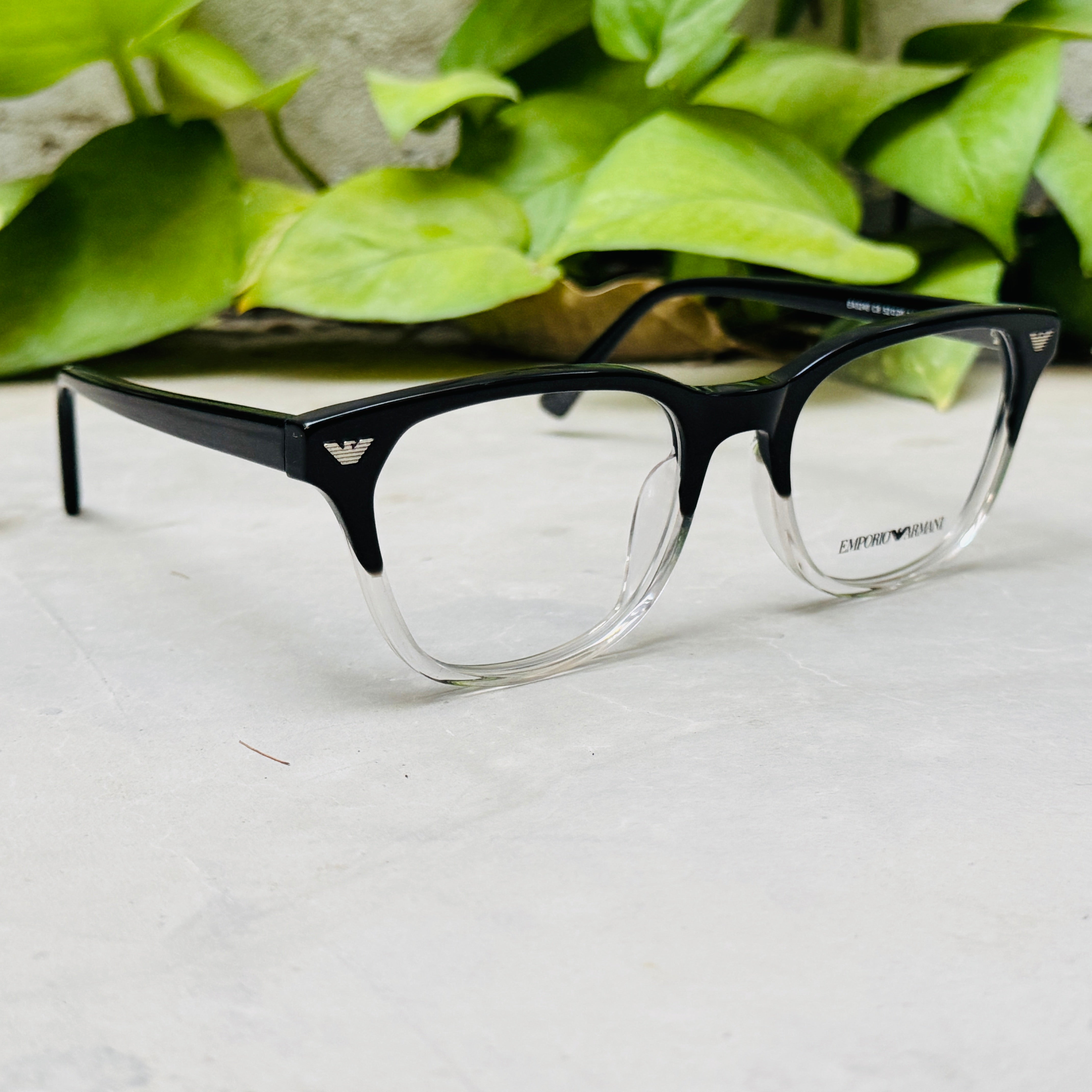Emporio Armani – 3240 – 52 – Black Transparent –  Acetate - Optics – Unisex - Premium