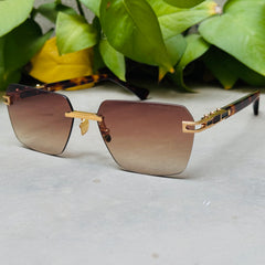 Dita – 152 - 60 –  Golden Brown Gradient - Metal - Sunglasses – Unisex - Premium