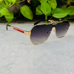 Prada – 71ZS - 132 – Golden Black – Metal - Sunglasses – Unisex - Premium