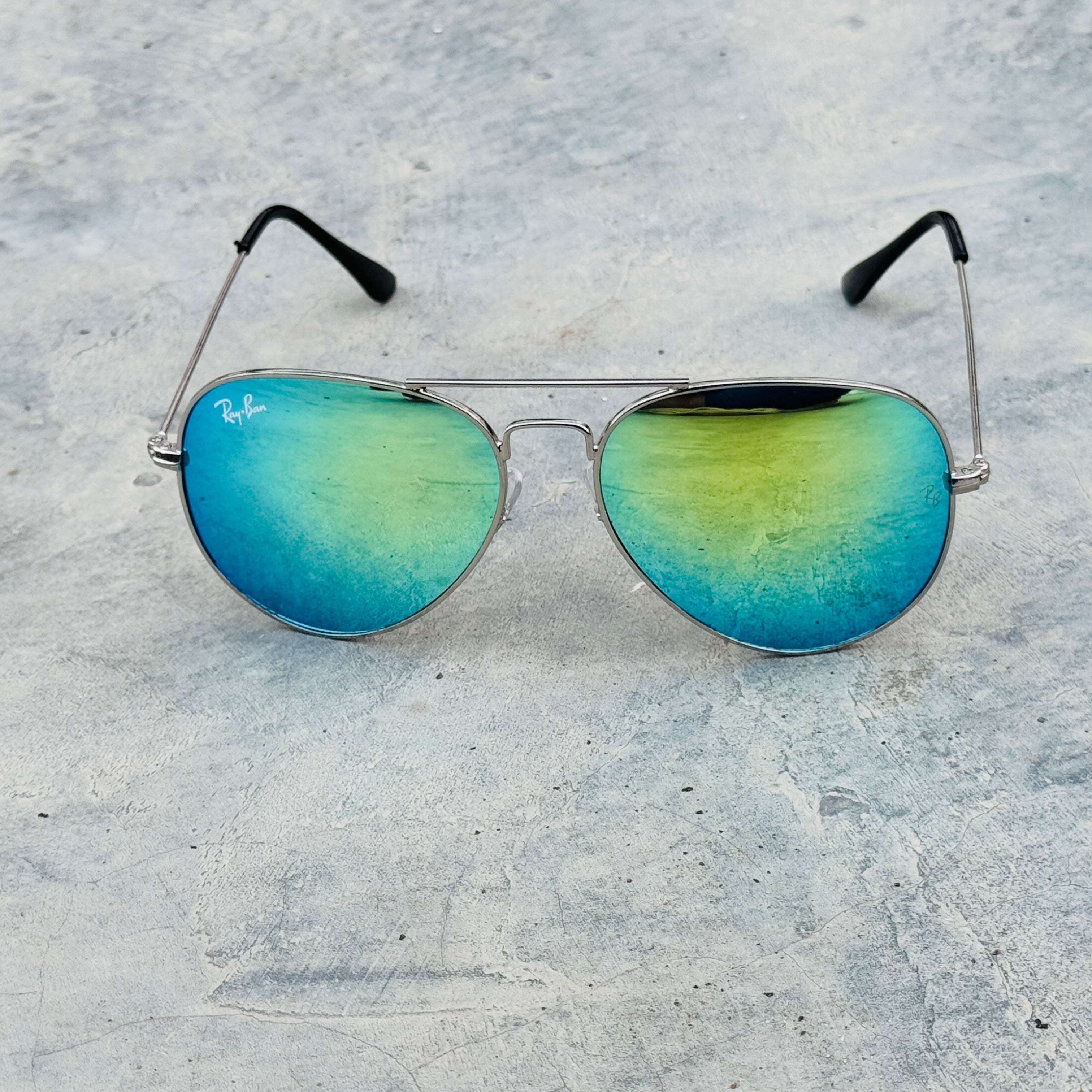 Rayban – 3026 – 62 – Silver Mercury – Metal – Sunglasses – Unisex