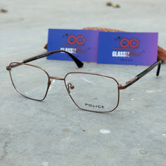 Police – 0301 – 54 – Brown – Metal - Optics – Unisex - Premium