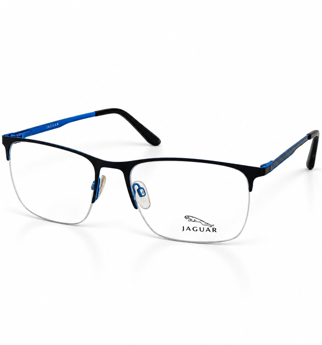 Jaguar – 1006 - 56 – Blue Black - Metal - Optics – Unisex