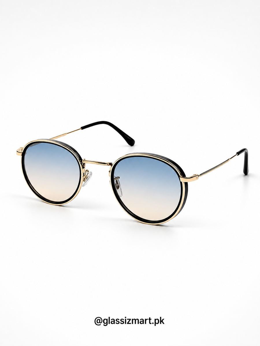 Police – 19300 – 58 – Golden Multi – Metal – Sunglasses – Unisex