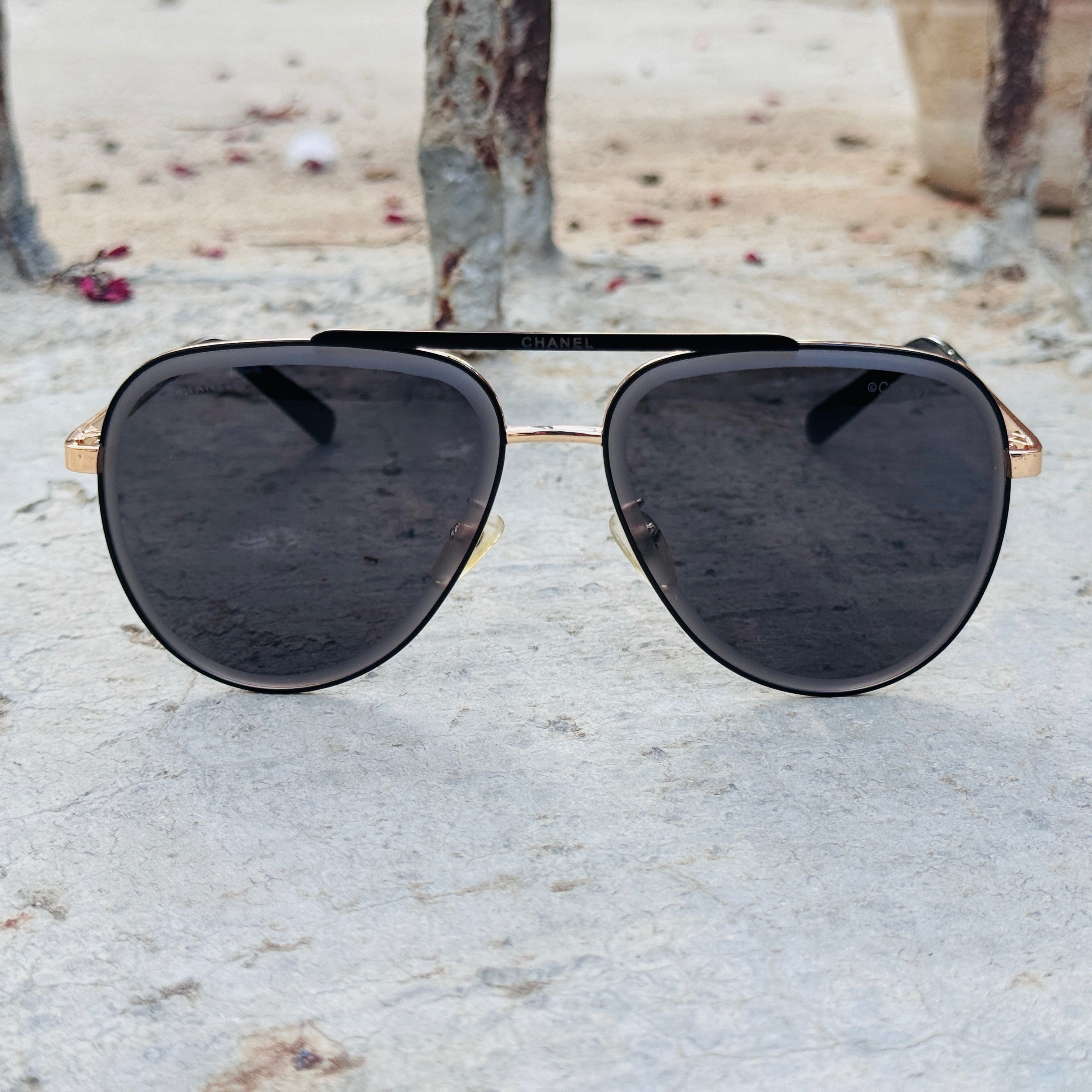 Chanel – 3988 - 60 – Golden Black - Metal - Sunglasses – Unisex - Premium