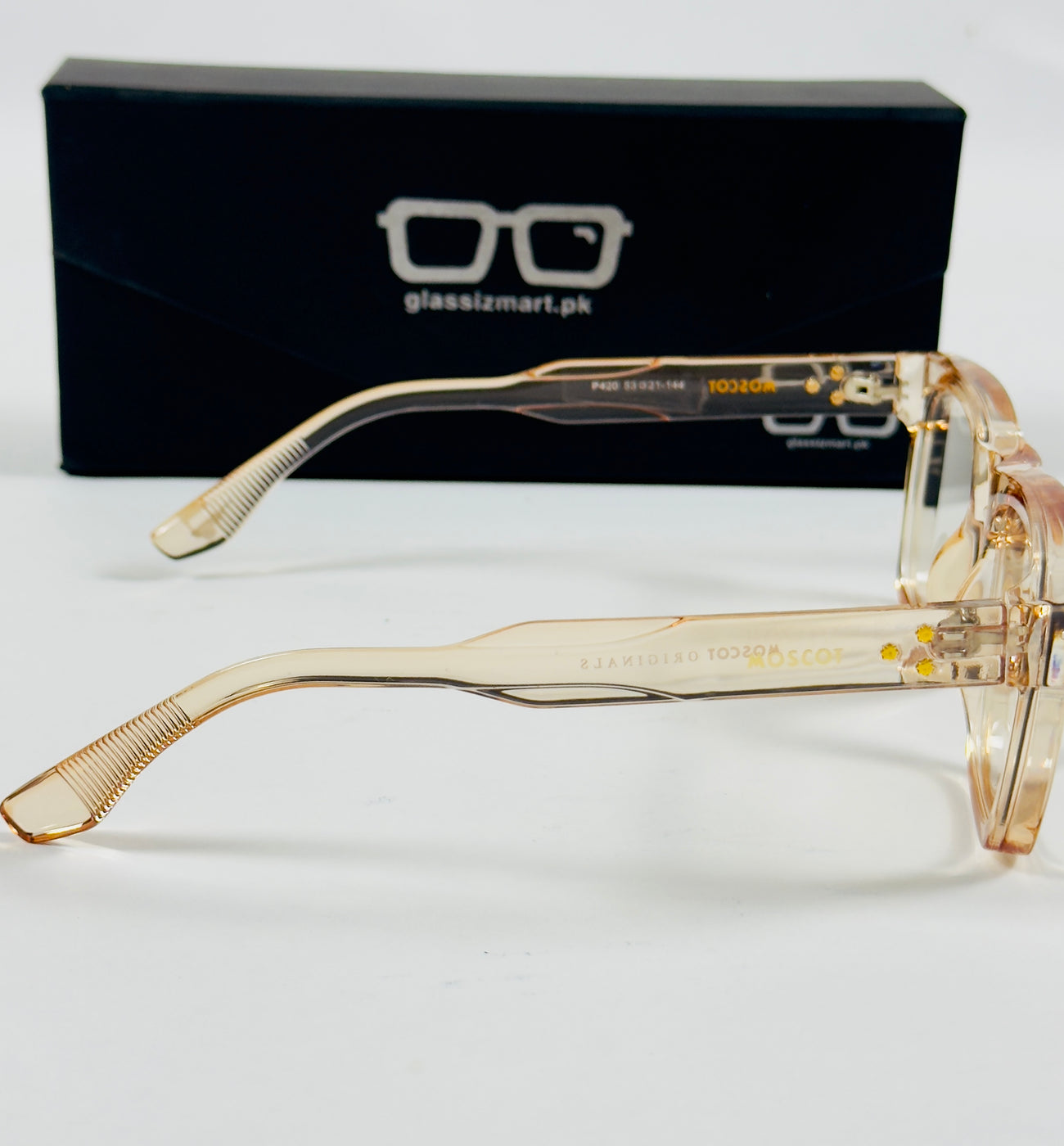 Moscot – P420 - 53 - Transparent Orange – Acetate  – Optics - Unisex (Transition)