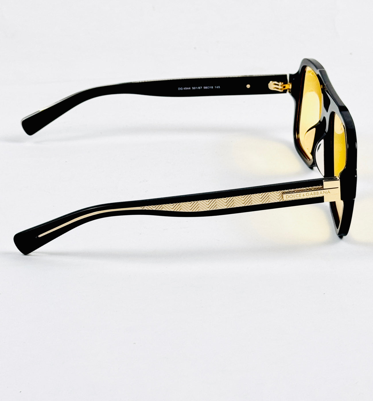 Dolce & Gabbana – 4544 - 56 – Black Yellow –  Acetate - Sunglasses – Unisex - Premium