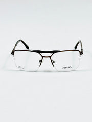 Prada – 18005 – 54 – Brown –  Metal - Optics – Unisex