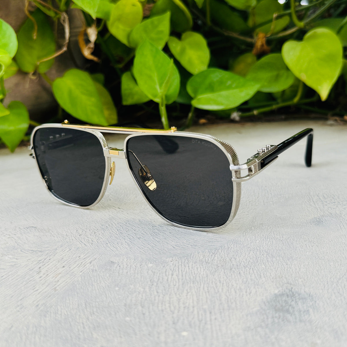 Dita – 436 - 61 – Silver Black – Metal - Sunglasses – Unisex - Premium