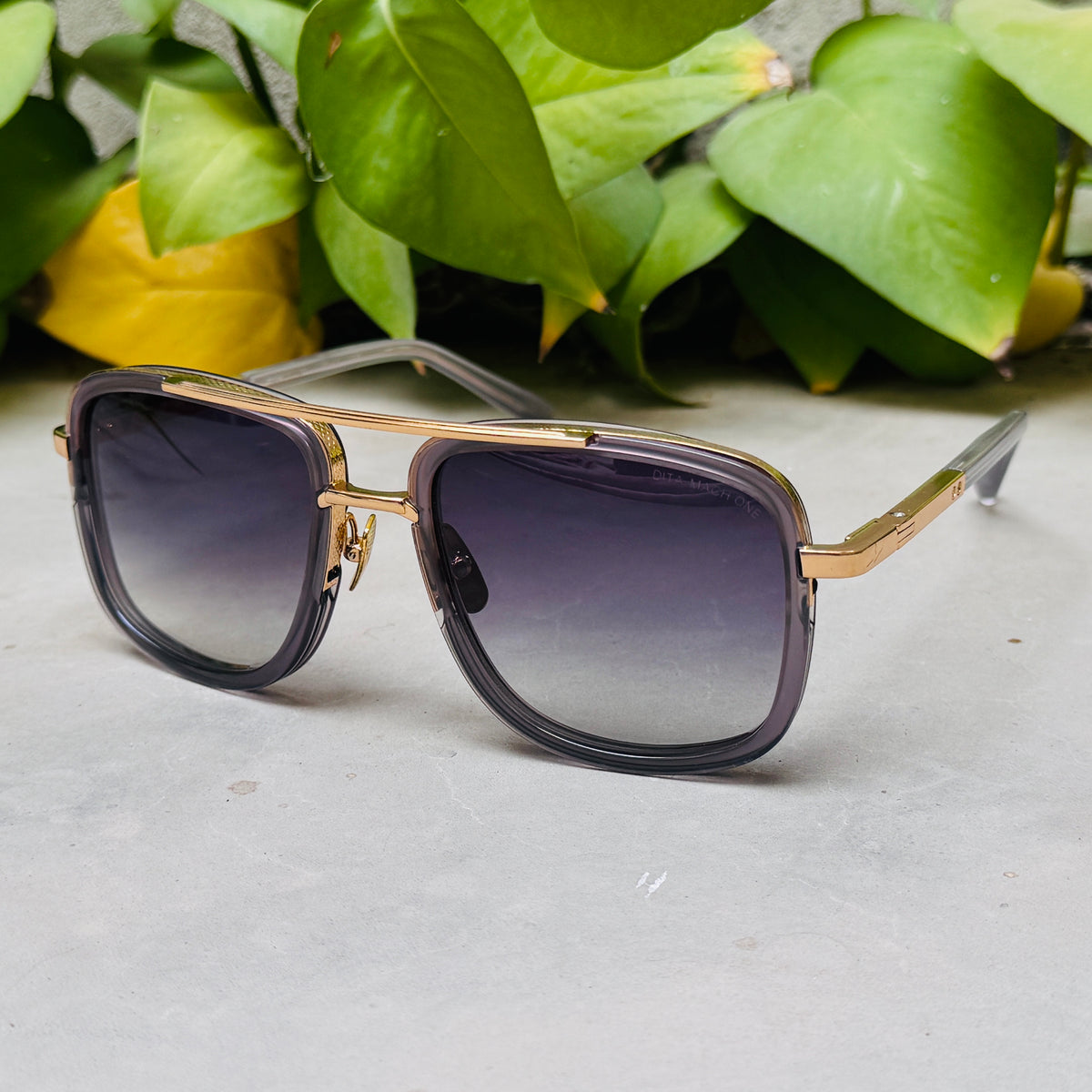 Dita – 2030 - 60 –  Grey Gradient - Metal - Sunglasses – Unisex - Premium