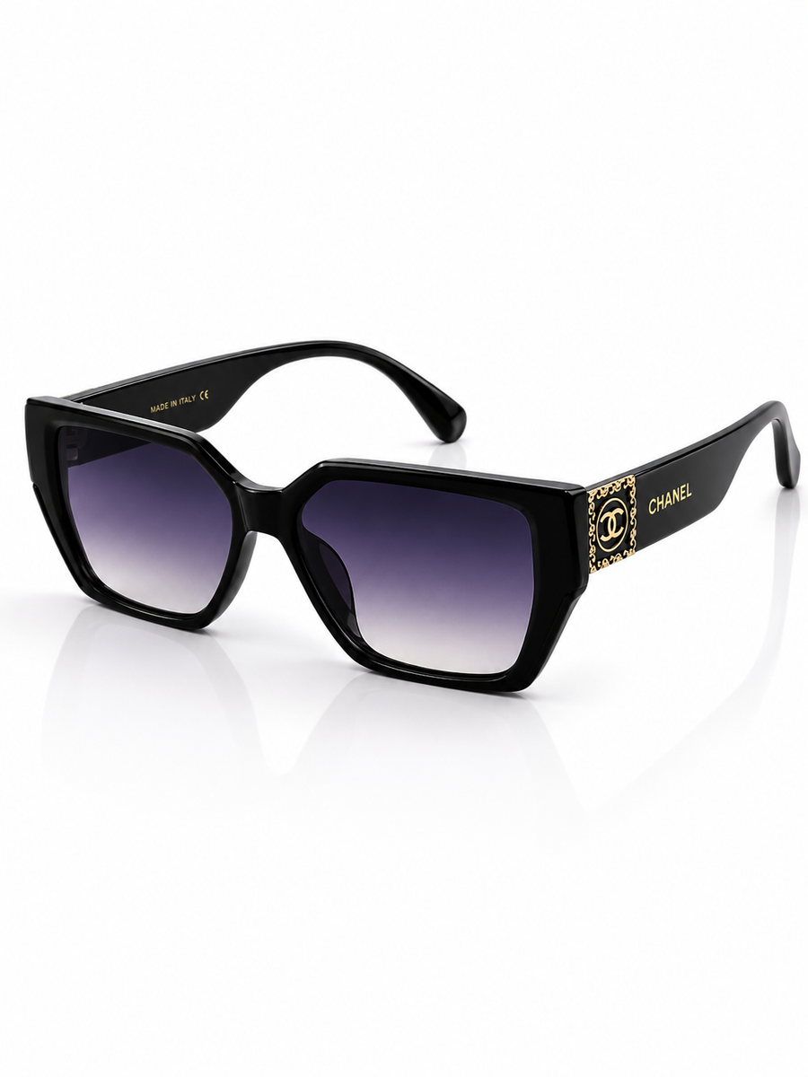 Chanel - 9097 – 64 – Black Gradient – Acetate – Sunglasses – Ladies
