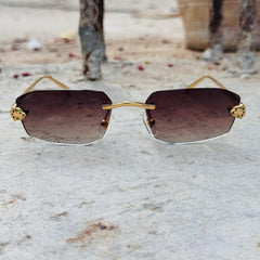 Cartier – 0474 - 56 –  Golden Brown - Metal - Sunglasses – Unisex - Premium