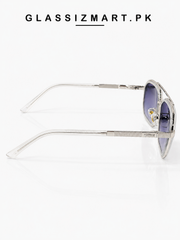 Lacoste’s – 9005 – 58 – Silver Gradient – Metal – Sunglasses – Unisex