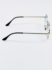 Rayban – 1972 – 55 – Silver Multi – Metal – Sunglasses – Women