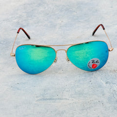 Rayban – 3513 – 58 – Golden Mercury – Metal – Sunglasses – Unisex