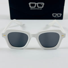 Moscot – 6504 – 47 - White Black – Acetate  – Sunglasses - Unisex